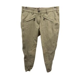 Pikeur Women's Tan Cropped 23" Inseam Equestrian Riding‎ Breeches US 24
